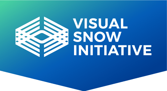 The abstract logo of the Visual Snow Institute.